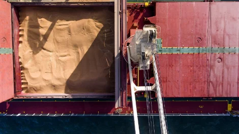 Ship being loaded