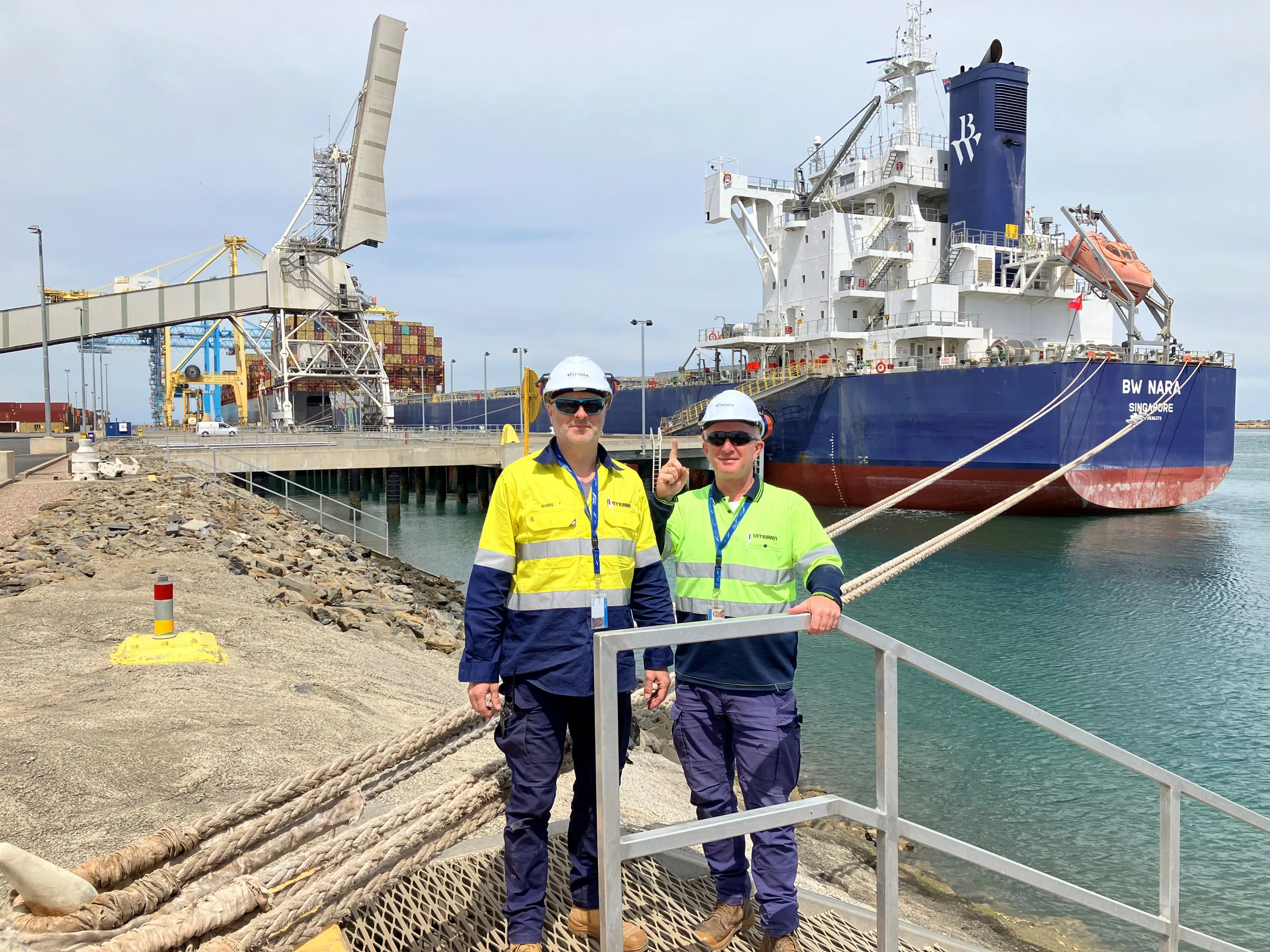 231201 OHB_Ned Djakovic, Adelaide ports Team Leader and Boris Sic Adelaide Ports Electrician_1.jpg