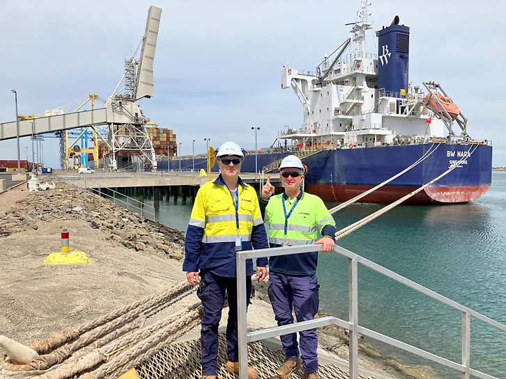 231201 OHB_Ned Djakovic, Adelaide ports Team Leader and Boris Sic Adelaide Ports Electrician_1.JPG